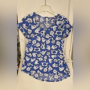 LuLaRoe Mickey Mouse glove hands, Irma style size XS